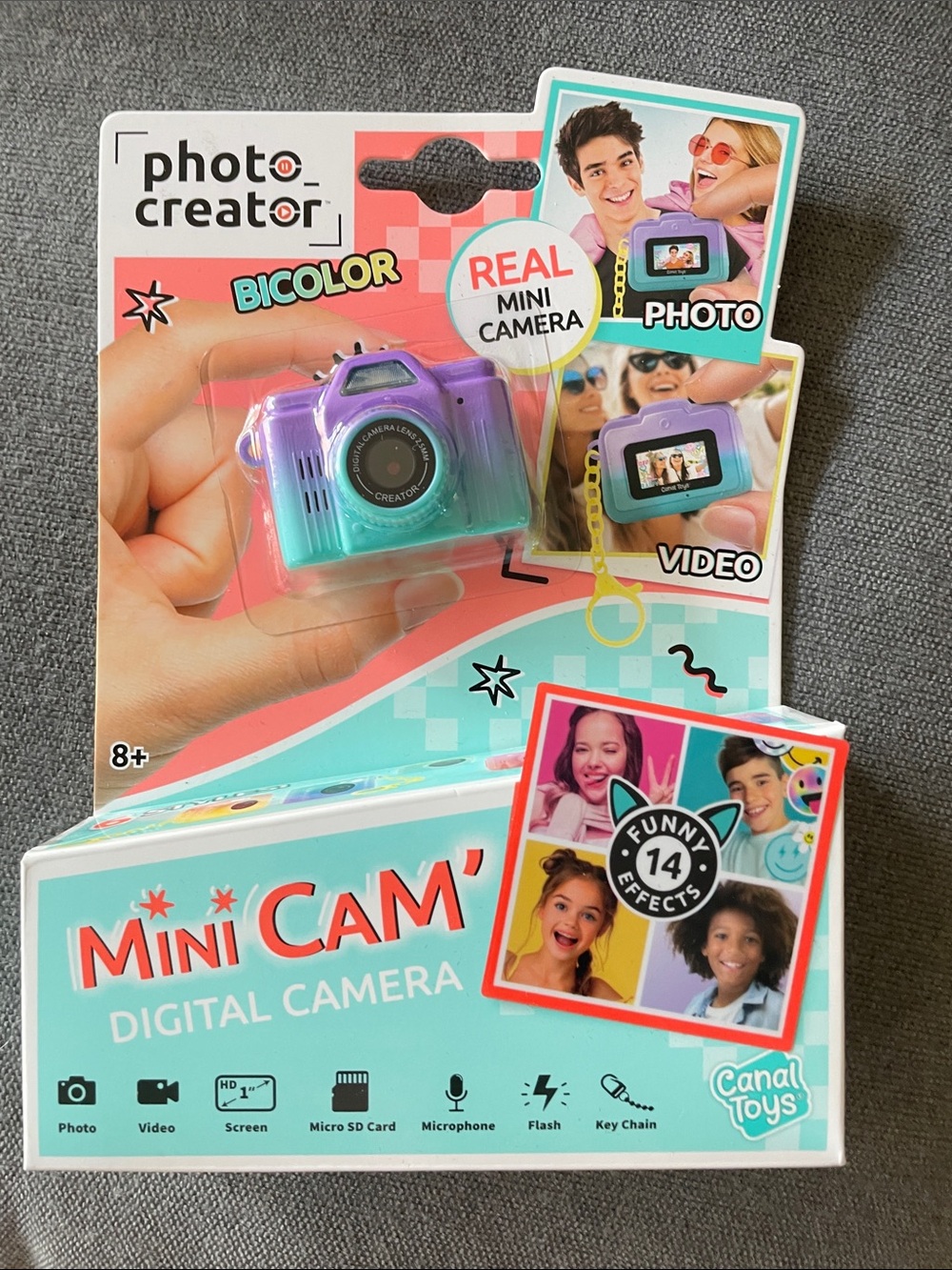 Photo Creator Mini Cam Digital Camera - Purple & Teal
